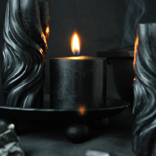 Charcoal Beeswax Candle
