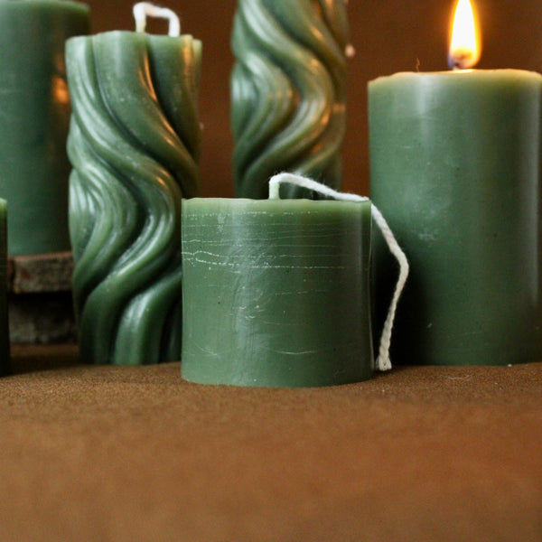 Forest Indigo Beeswax Candle