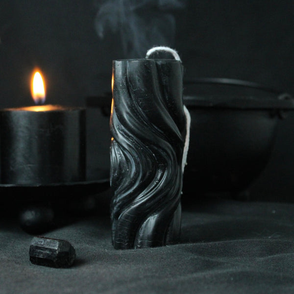 Charcoal Beeswax Candle