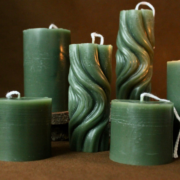 Forest Indigo Beeswax Candle
