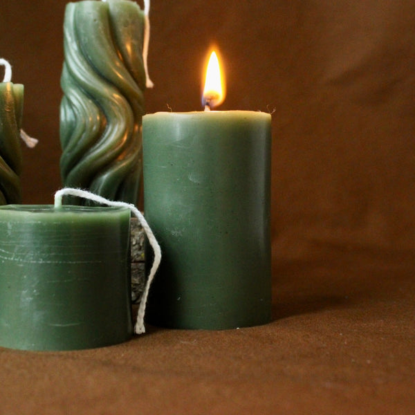 Forest Indigo Beeswax Candle