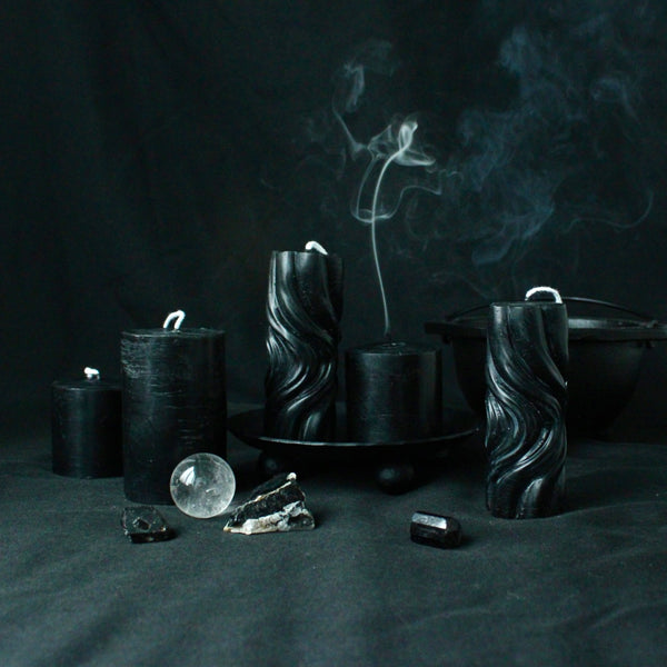 Charcoal Beeswax Candle
